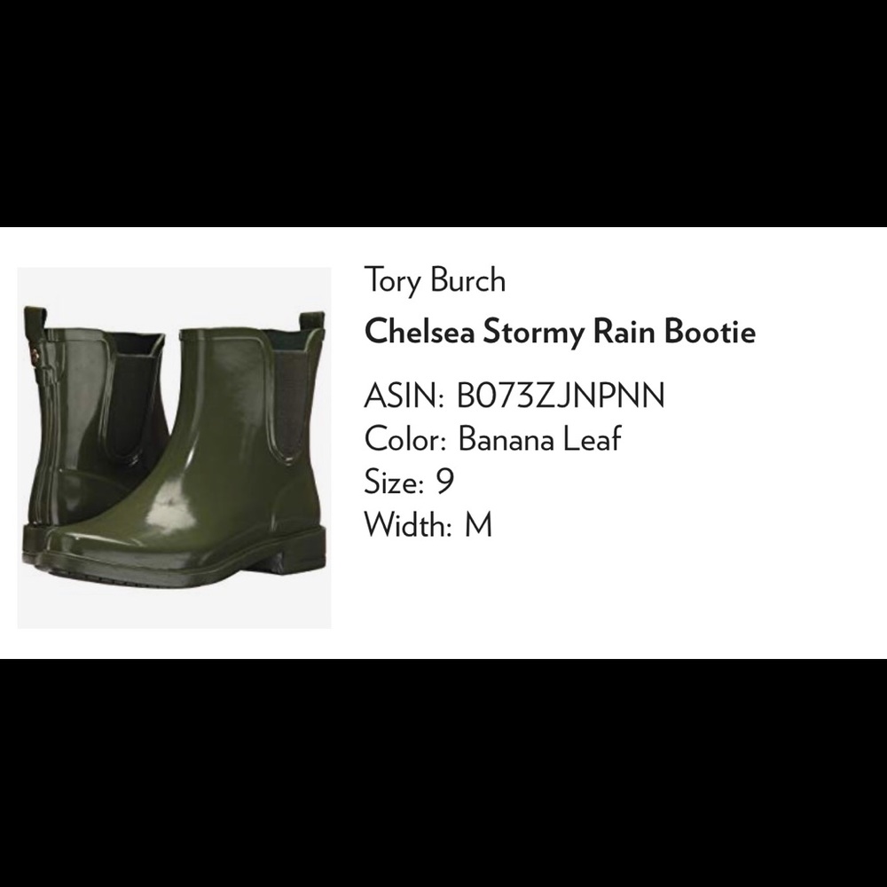 Tory Burch Chelsea Stormy Rain Bootie